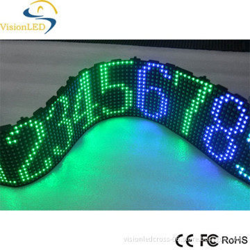P7.62mm video panel flexible LED advertising screen sign programing number dight display